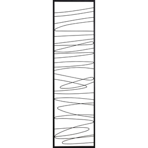 Studio Line - Linear Wall Art showcasing a single panel with black linear patterns on a white backdrop.