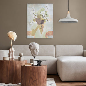 Casoria Canvas Art displayed in a living room setting with decorative elements