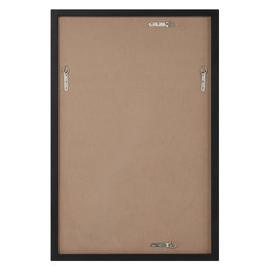 Back view of Agata mirror showing the black frame and mounting hardware.