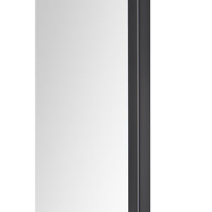 Jackline Wall Mirror with a sleek black frame and a reflective surface