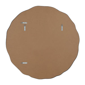 Back view of the Knox mirror showing a brown backing with mounting hardware.