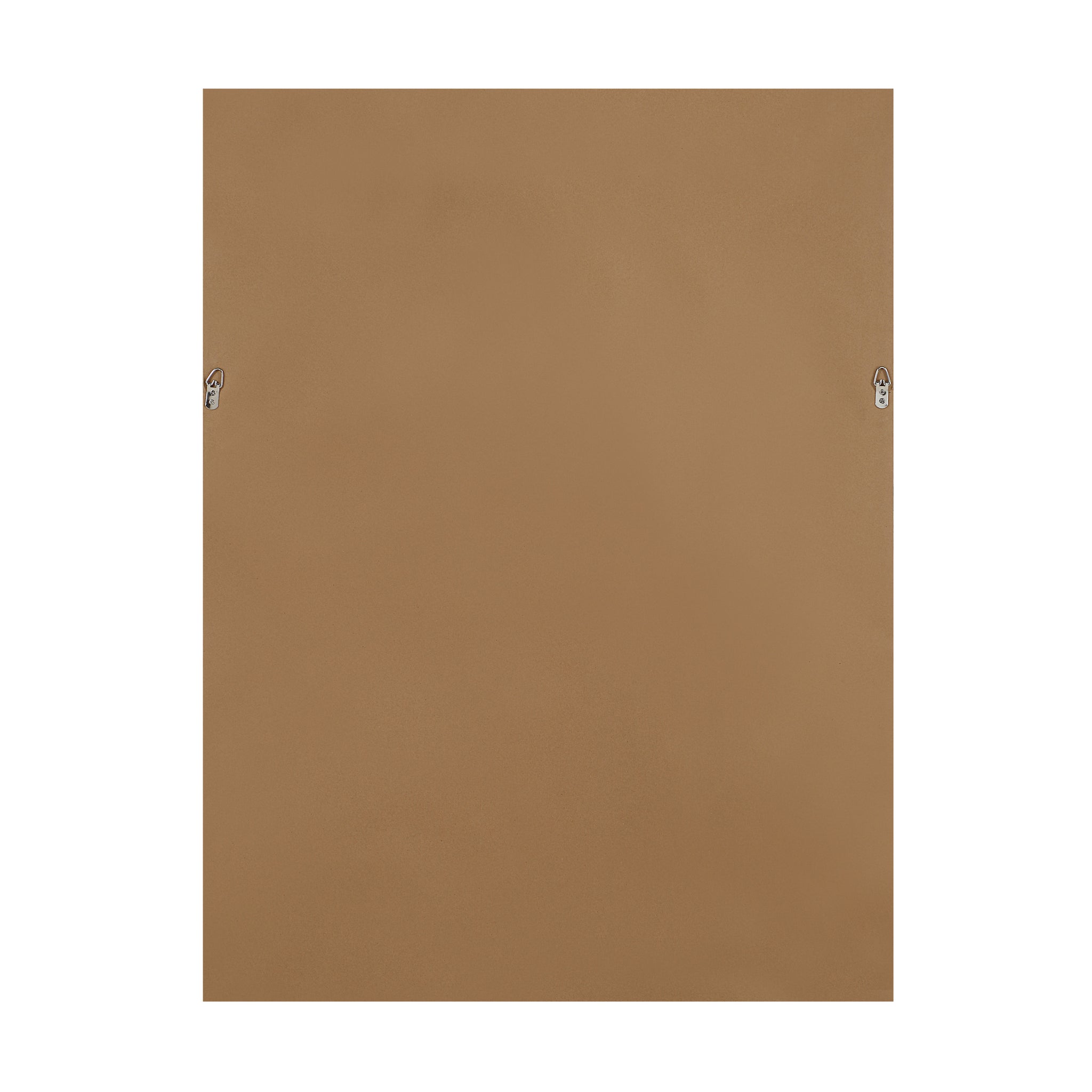 Back view of Sweeney canvas art with a solid brown backing.