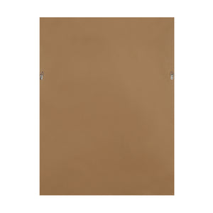 Back view of Sweeney canvas art with a solid brown backing.
