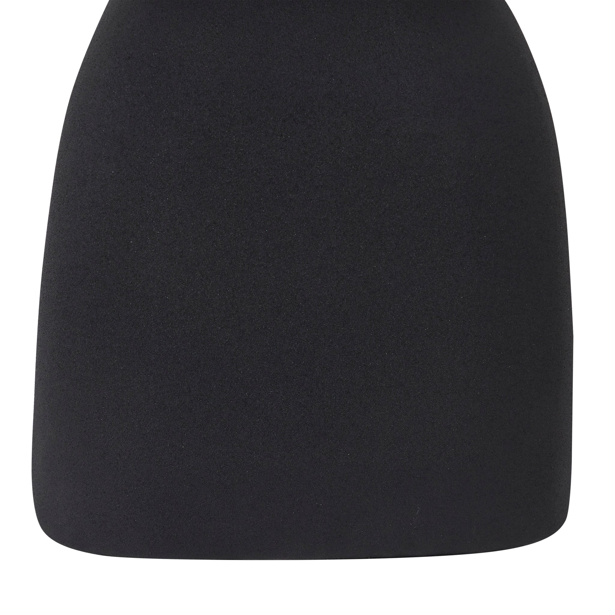 Frans Outdoor Side Table in black, featuring a smooth, rounded design.