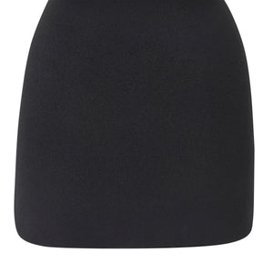 Frans Outdoor Side Table in black, featuring a smooth, rounded design.