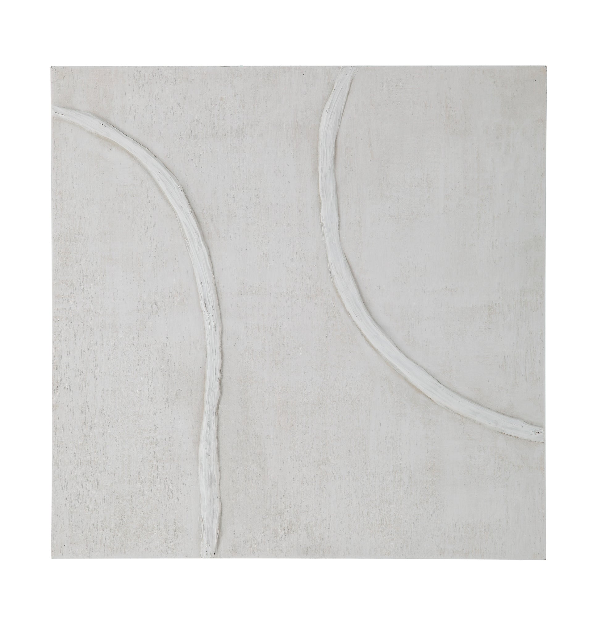 Lacey canvas art featuring abstract white lines on a textured light background.