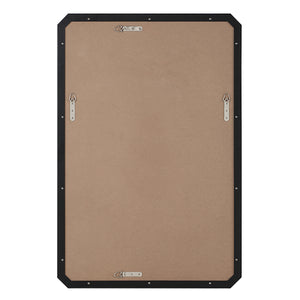 Jace mirror by Renwil, back view showing mounting hardware and black frame.