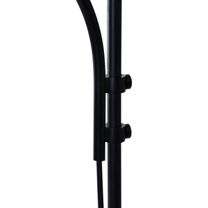 Close-up of the Draco Wall Sconce's black metal arm and attachment points.