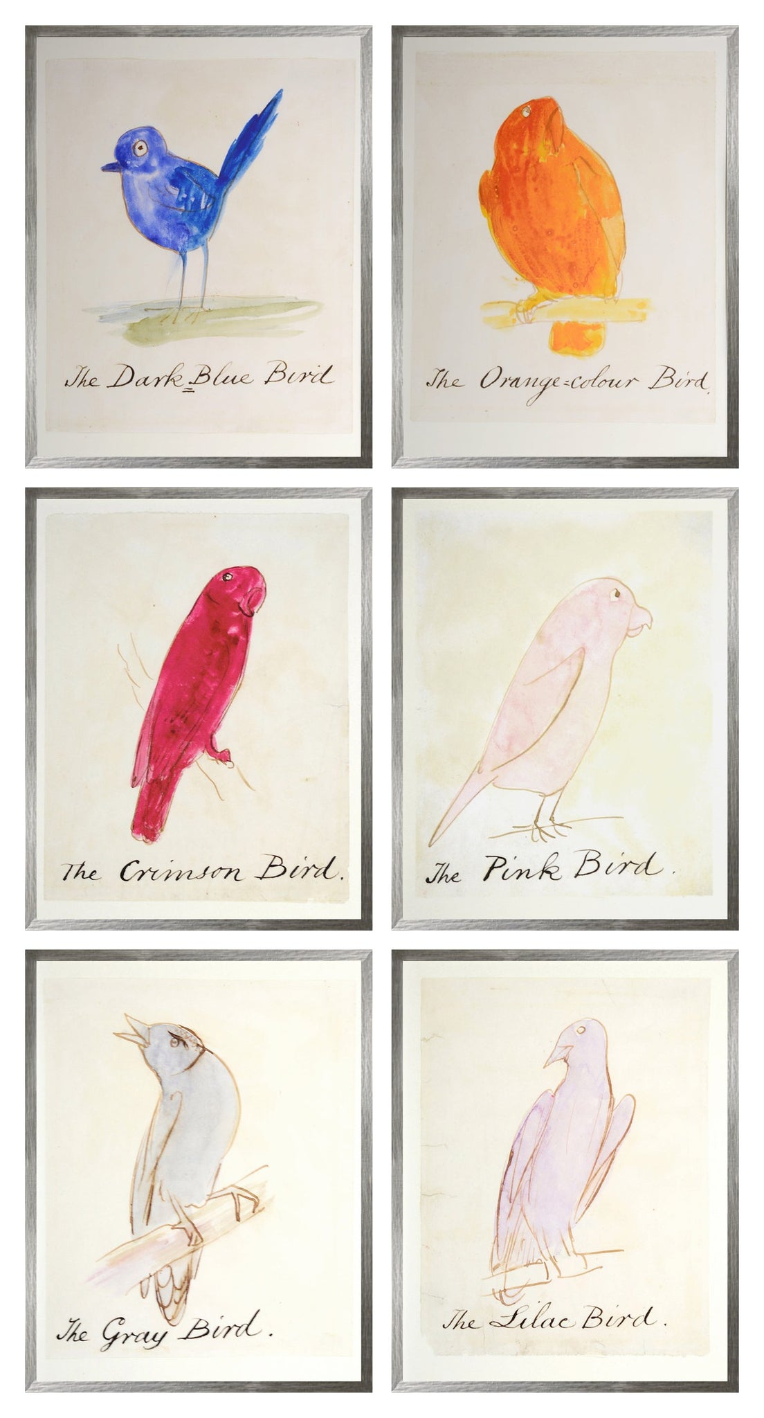 Edward Lear Bird Collection of Seven Bundle