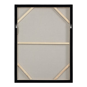 Back view of Storia canvas art showing wooden frame and canvas support