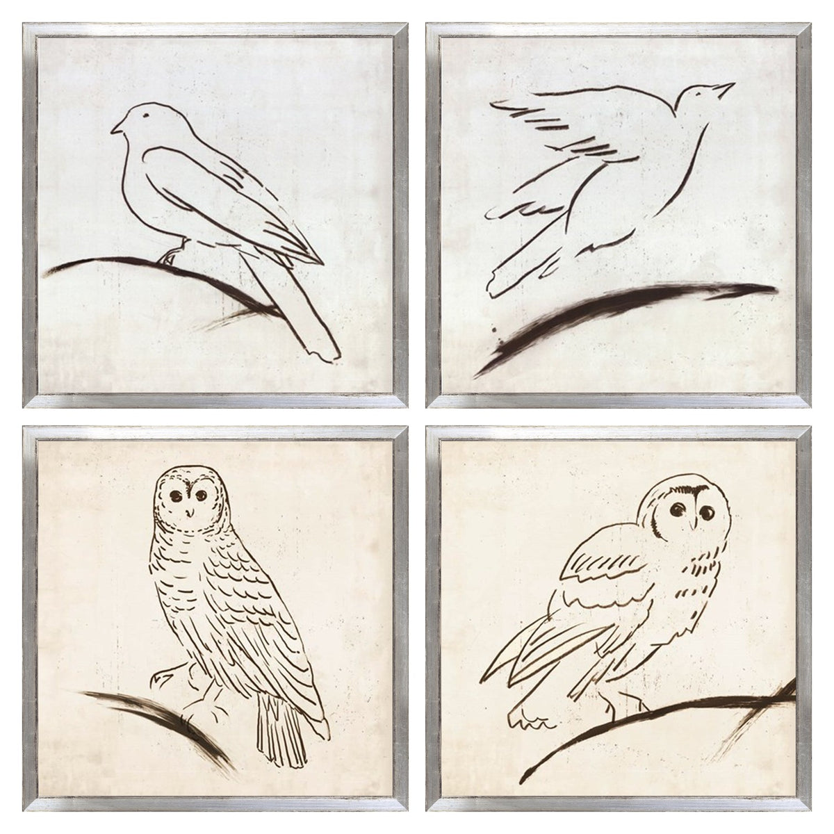 Bird & Owl Line Quartet Bundle