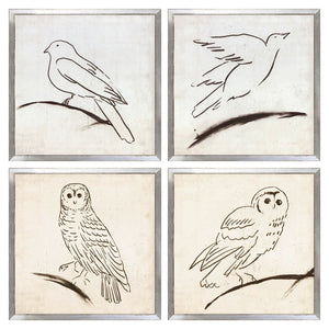 Bird & Owl Line Quartet Bundle