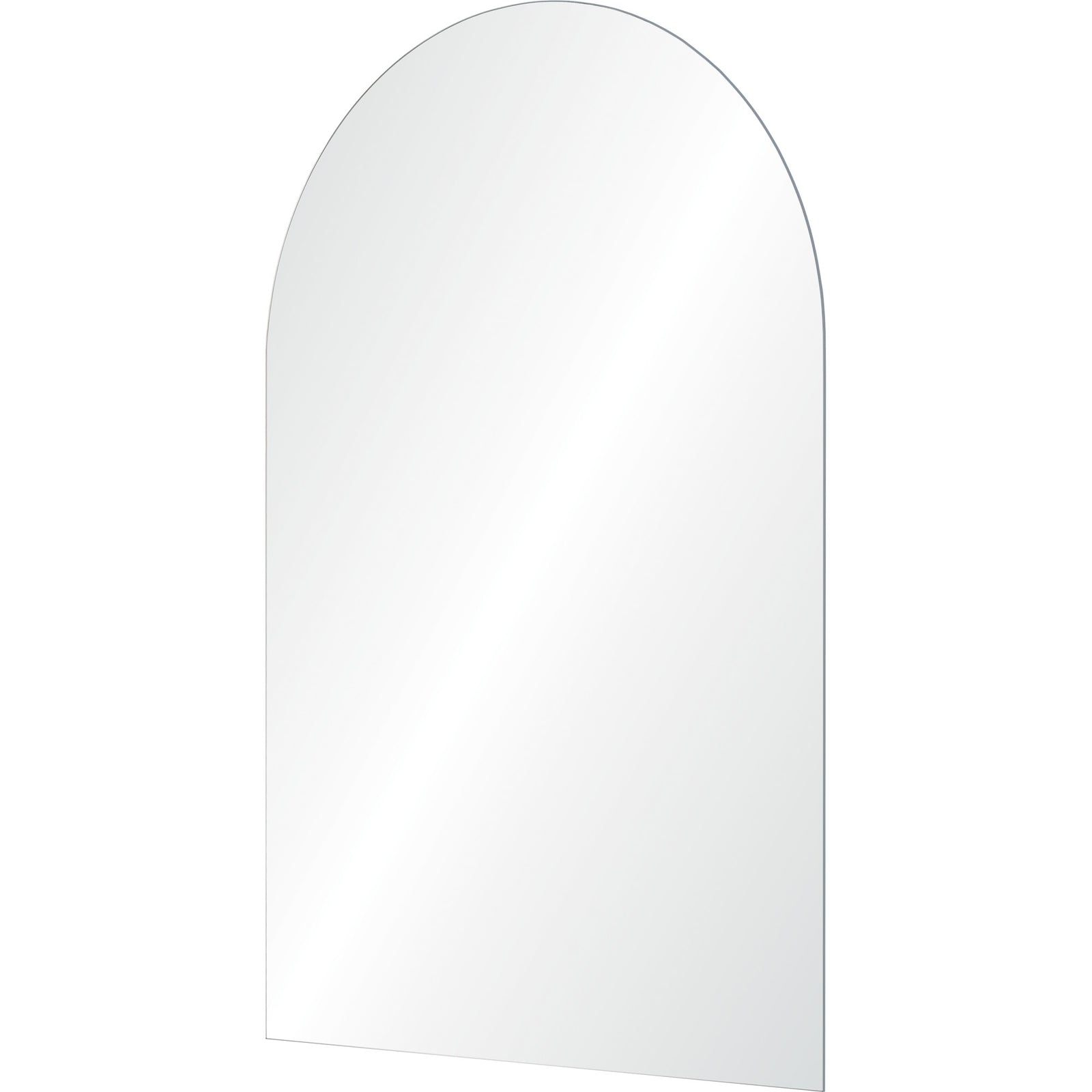 Faiza Wall Mirror with an arched top, featuring a clear reflective surface.