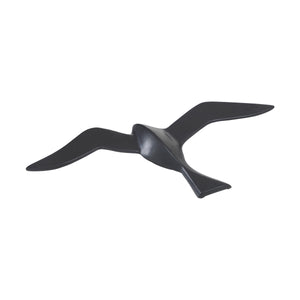 Stevens Wall Decor displaying a black bird sculpture with wings spread