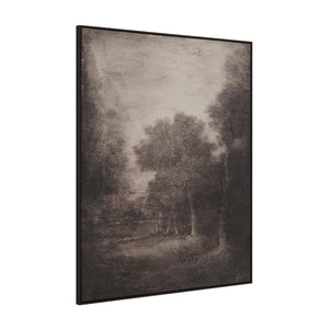Falco canvas art viewed from the side, showcasing a textured landscape design