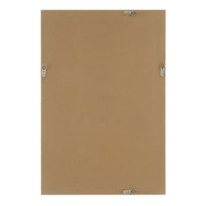 Back view of Rovereto Wall Decor frame with mounting hardware and a brown backing.