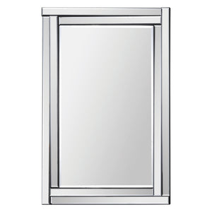 Ava Wall Mirror by Renwil with a sleek chrome frame and rectangular reflective surface.