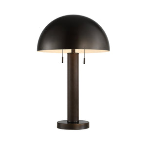 Incanta floor lamp featuring a dark bronze dome shade and illuminated interior