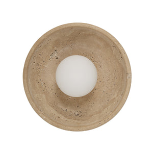 Myrtos shown from a second angle to highlight the arm curve and shade silhouette.