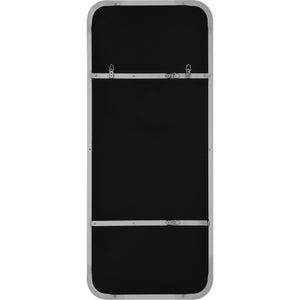Back view of Delphinus Wall Mirror showing the black backing and mounting hardware
