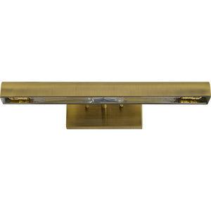 Swanson Wall Sconce in brushed brass finish with clear glass accent