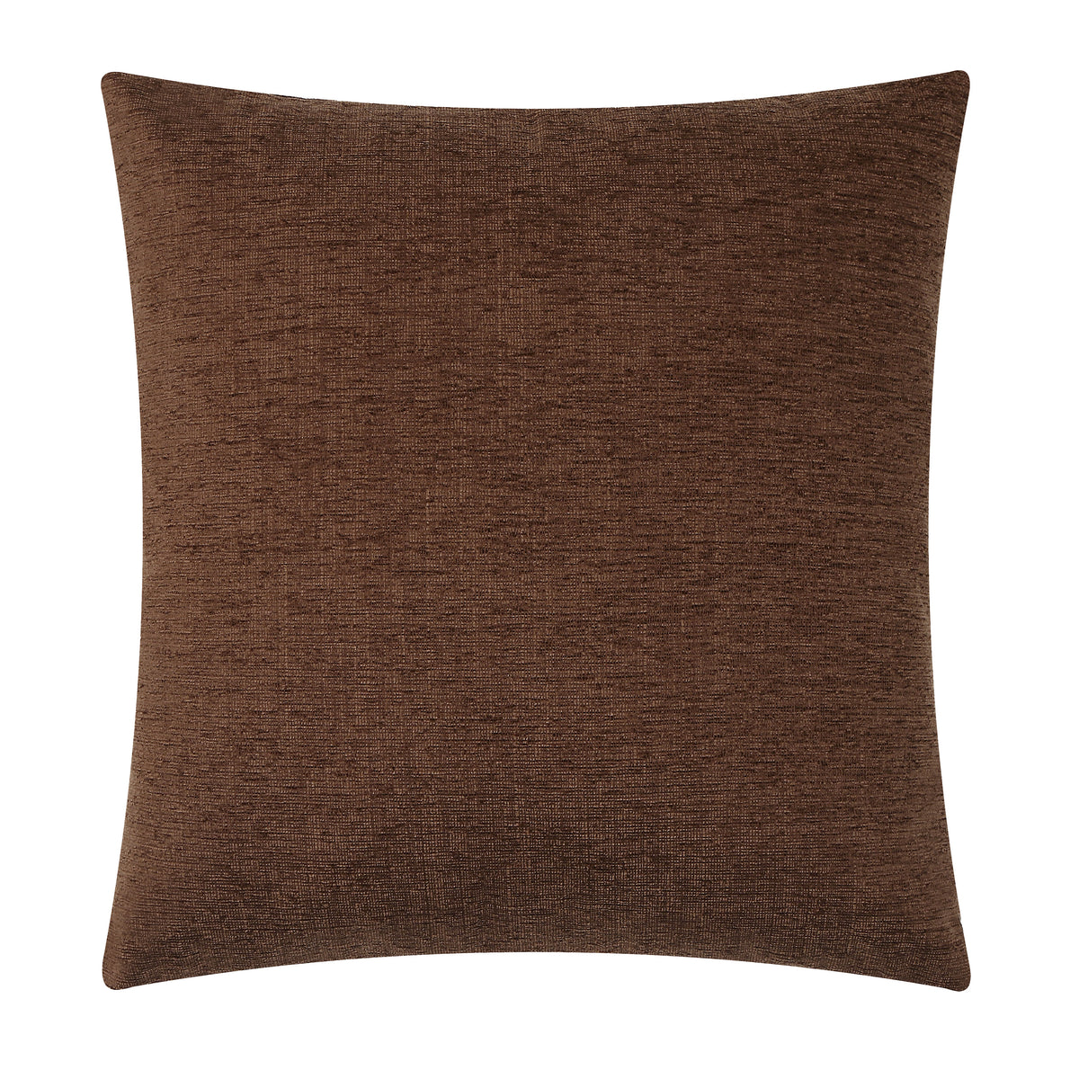 Ferro pillow in rich brown color with a textured fabric surface.