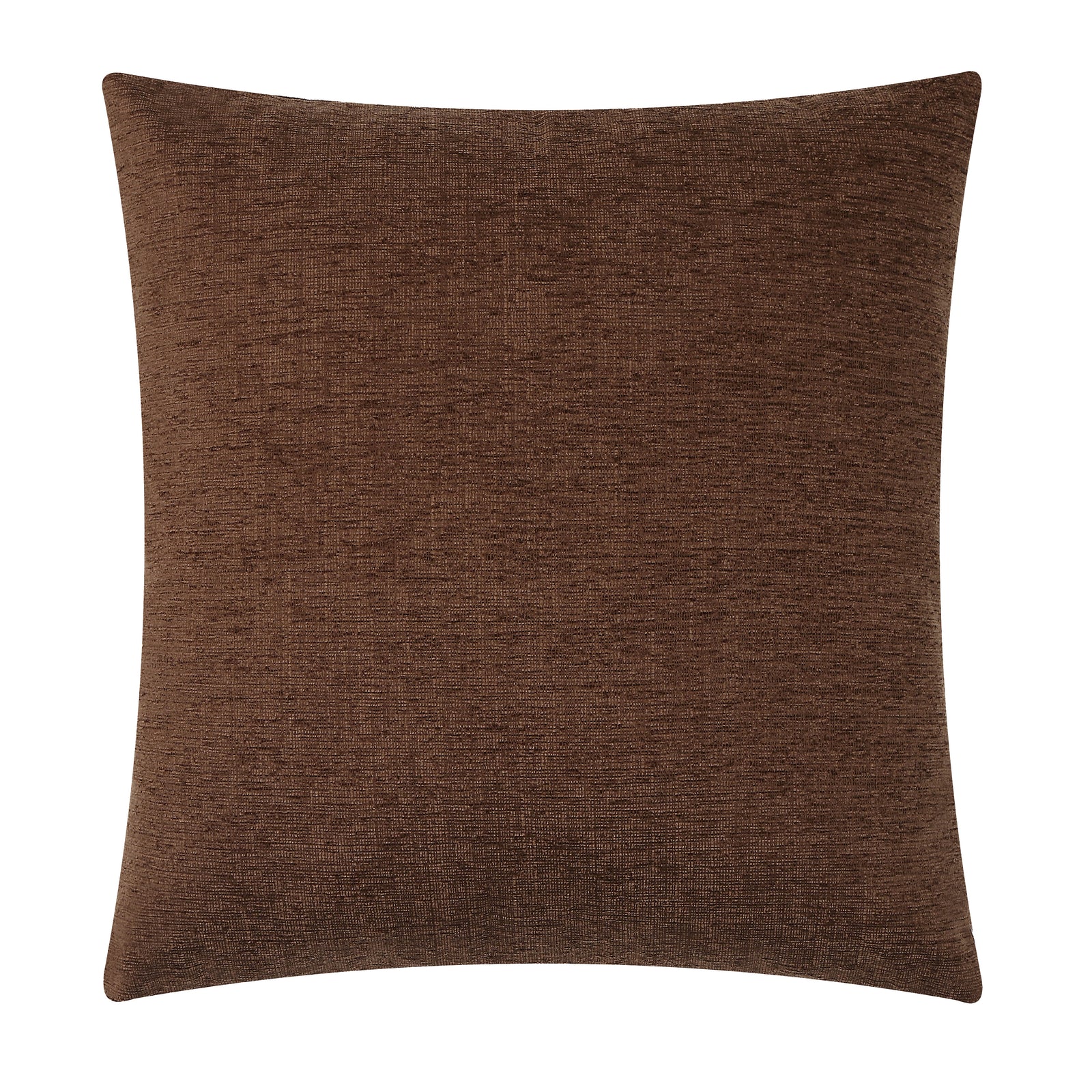 Ferro pillow in rich brown color with a textured fabric surface.