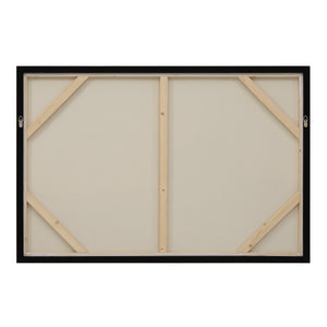 Back view of Horizon canvas art showing the wooden frame and canvas support.