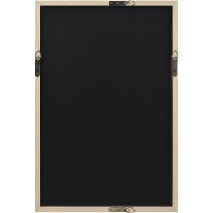 Back view of Pathfinder wall art showing a black backing with hanging hardware.