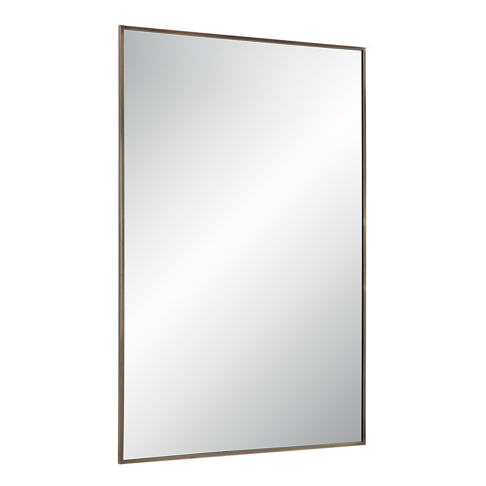 Cider Wall Mirror with a sleek silver frame, showcasing a clear reflective surface.