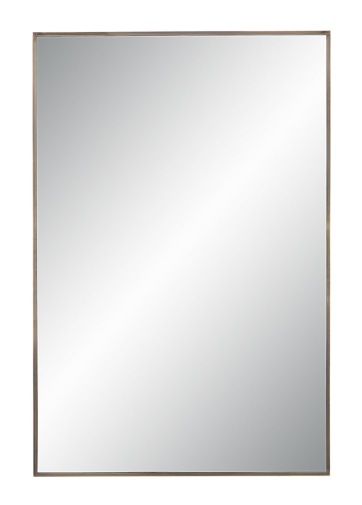 Cider Wall Mirror with a sleek silver frame, showcasing a clear reflective surface.