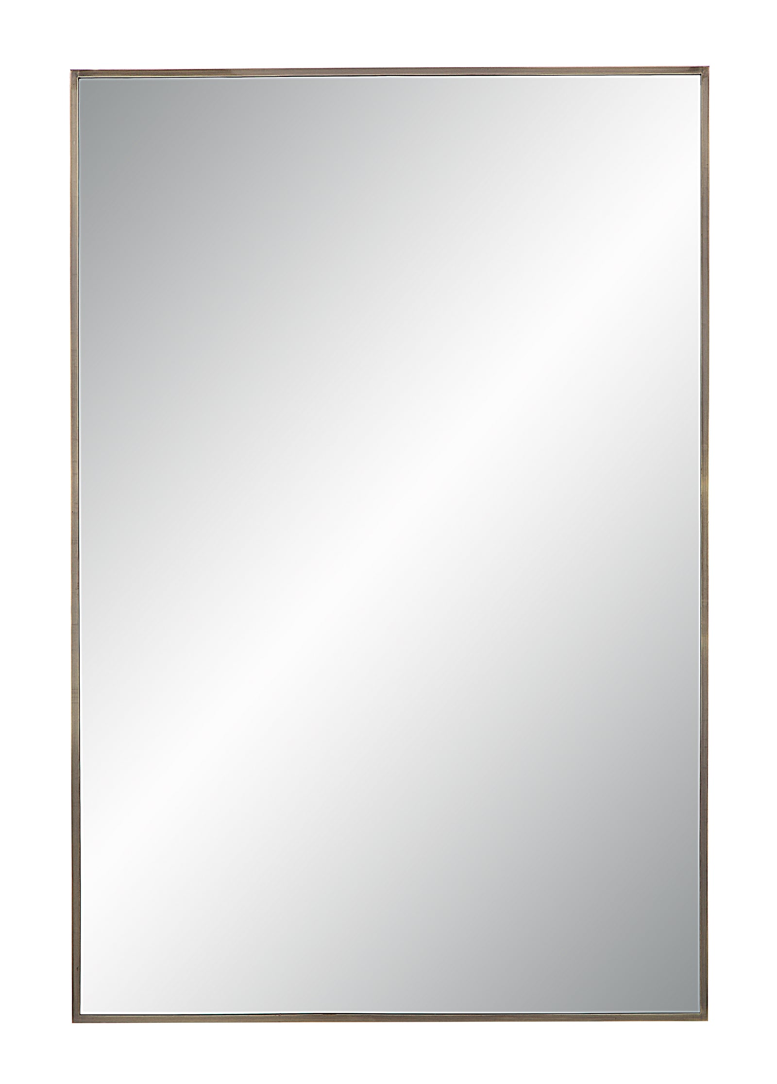 Cider Wall Mirror with a sleek silver frame, showcasing a clear reflective surface.