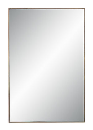 Cider Wall Mirror with a sleek silver frame, showcasing a clear reflective surface.