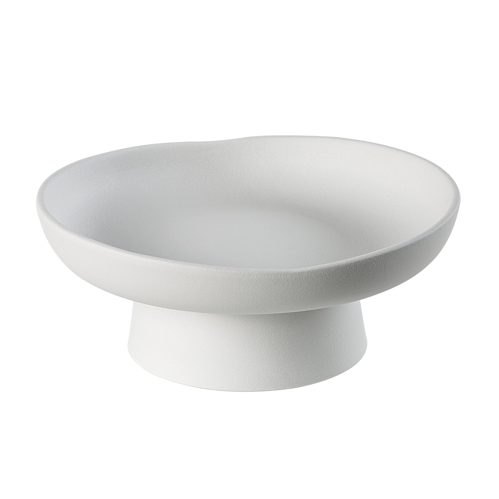 Malabo Bowl by Renwil, white decorative bowl with a textured finish and unique shape.
