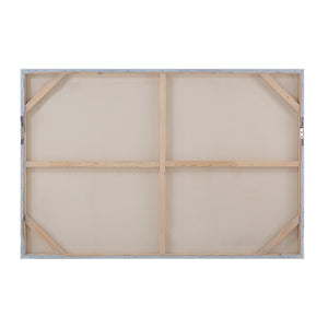 Back view of Benalla Canvas Art, showing the wooden frame and canvas backing.