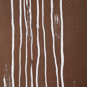 Close-up of Fallbrook Canvas Art showing white lines on brown texture