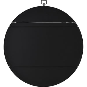 Rayden Wall Mirror back view showing a black surface with hanging hardware.