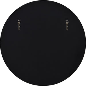 Back view of Claribel Wall Mirror showing a flat black surface with mounting hardware.