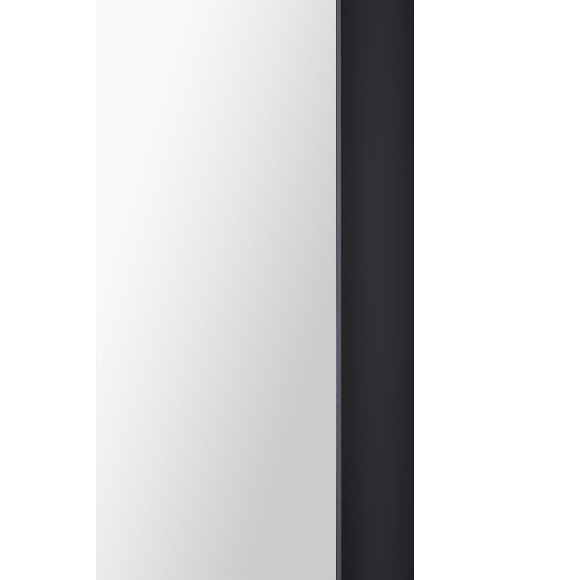 Glencoe Wall Mirror with a sleek black frame and a reflective surface