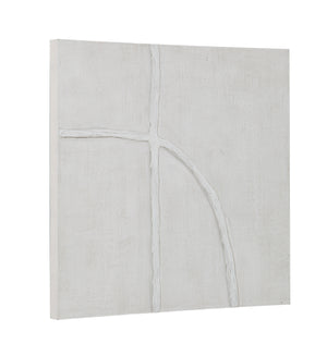 Cellier artwork featuring a textured white surface with abstract lines.