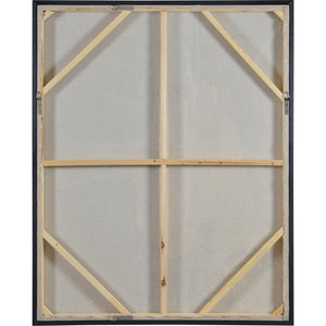 Back view of Ilya Canvas Art showing the wooden frame and canvas backing.