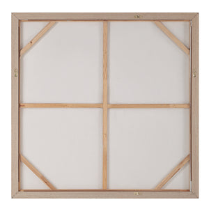 Back view of Luz canvas art by Renwil showing the wooden frame and support structure.