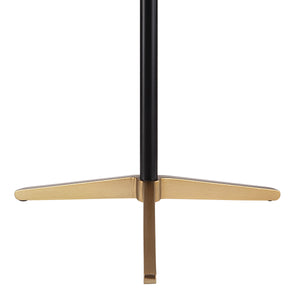 Orono Table Lamp close-up of the black metal base with gold accents