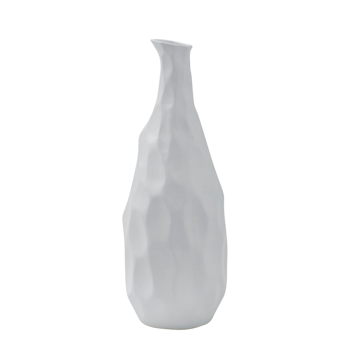 Blouin Vase by Renwil, white ceramic with a textured, sculptural design
