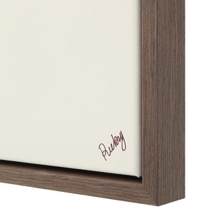 Lacadieu Canvas Art featuring a close-up of the canvas edge with a wooden frame.