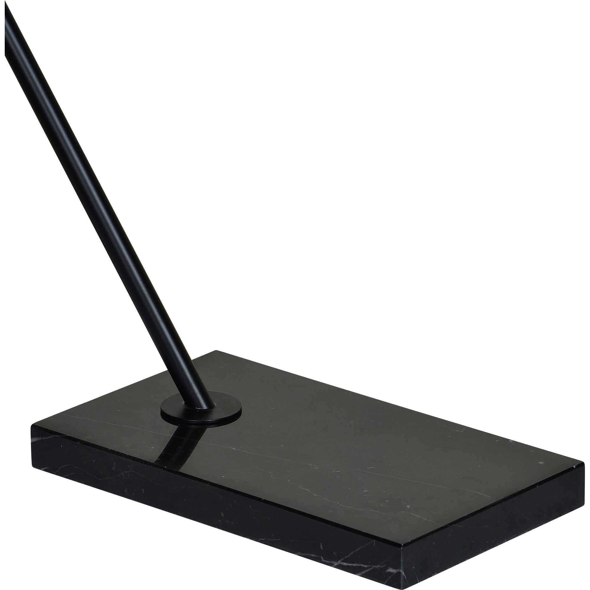 Penelin Floor Lamp base showcasing a sturdy black marble design with a sleek metal pole.