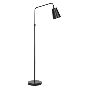 Nottingham floor lamp by Renwil in black with a sleek design and round base