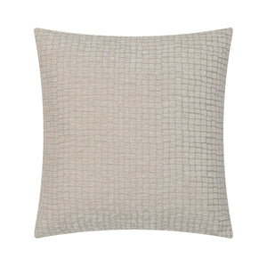 Lizzy pillow by Renwil in light beige with a textured grid pattern