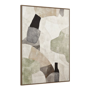 Nala Canvas Art showcasing abstract design with muted colors and a textured appearance.