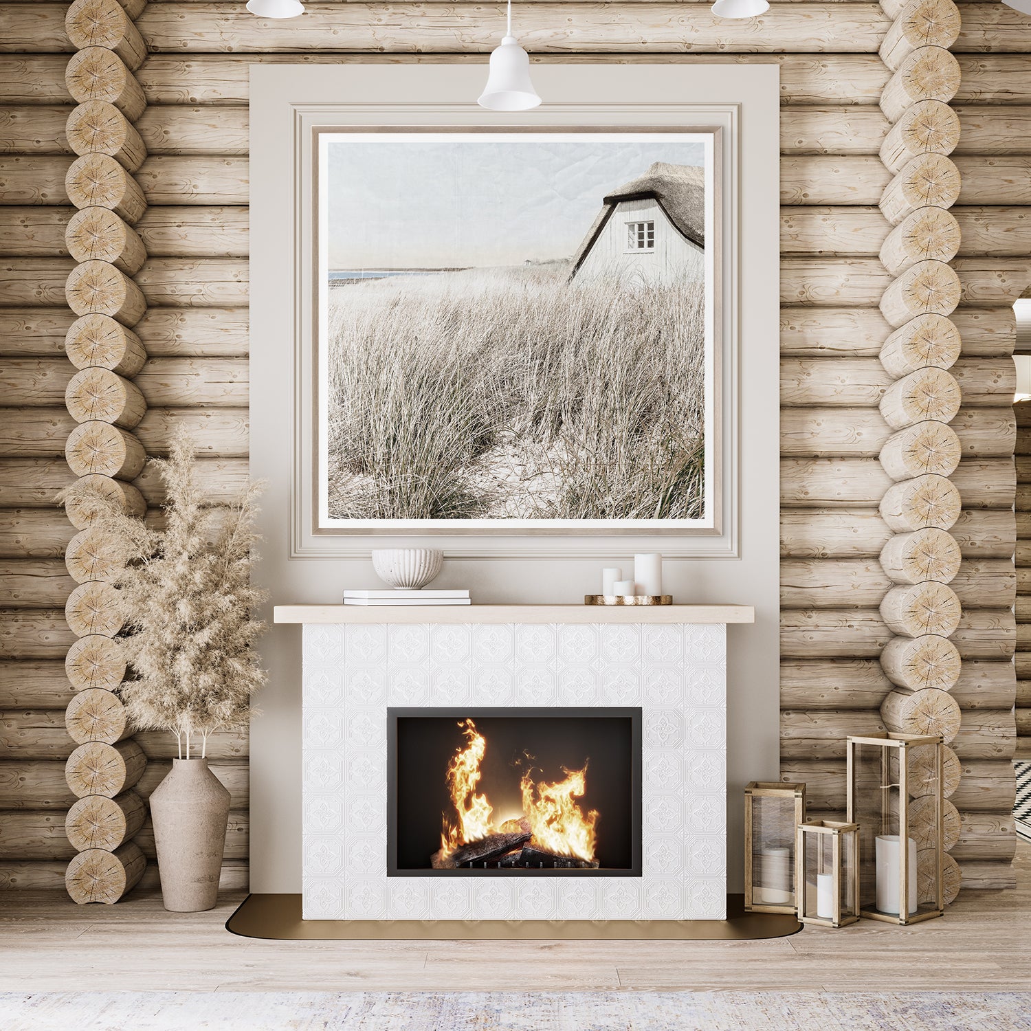 angle view of Seaside Cottage luxury Artwork